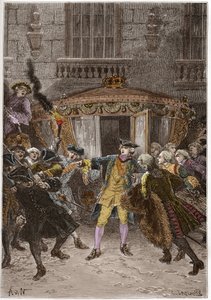 The attack of Damiens (January 1757)