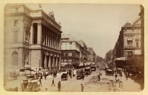 The City of Marseille and Its Surroundings Around 1885-1890: Perspective of Rue Canebiere and Rue de Noailles - Private Collection
