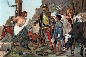 The Justice of Baudouin VII (1092-1119), Count of Flanders Said to the Axe