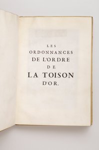 The ordinances of the Order of the Golden Fleece which belonged to Philippe Sforza Visconti Doria, Marquis of Caravaggio