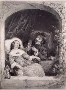 The visit of the doctor to a young lady by Anonymous Anonymous