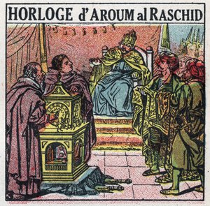 Time: Haroun al-Rashid, Caliph of the Abbasid. Anonymous illustration from 1925. Private collection.