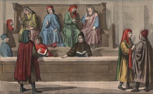 Merchant Tribunal, Italy (15th century) by Anonymous Anonymous