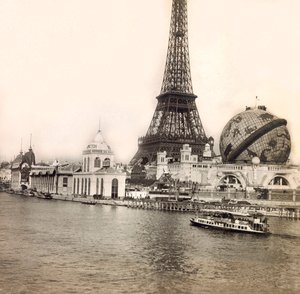 Universal Exposition of 1900 in Paris: The Celestial Globe and the Eiffel Tower by Anonymous Anonymous