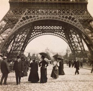 Universal Exposition of 1900 in Paris: View Under the Eiffel Tower