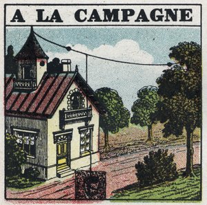 Wireless telephony: in the countryside. Anonymous illustration of 1925. Private collection.