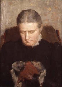 Woman Sewing by Anonymous Anonymous