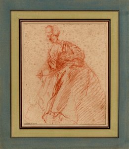 Woman reading by Anonymous Anonymous