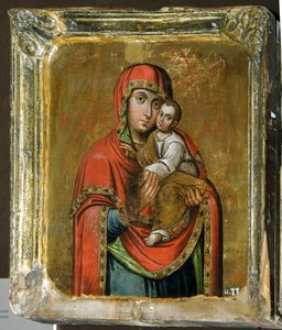 Kiev-Bratskaya Icon of the Mother of God, 18th century by Anonymous Russian icon painter