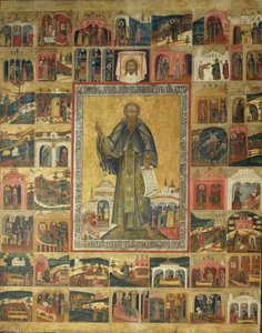 Saint Cyril of White Lake with Scenes from His Life