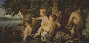 Bathing Children by Anselm Feuerbach