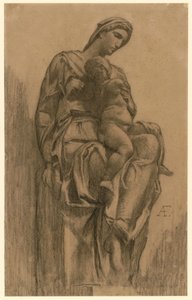 Madonna with Child (after Michelangelo) by Anselm Feuerbach