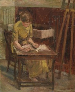 Girl reading (I) by Anthea Durose