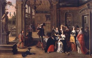 A Game of Forfeits by Anthonie (circle of) Palamedesz