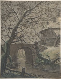 A House near a Bridge by Anthonie Waterloo