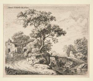 The Chapel with the by Anthonie Waterloo