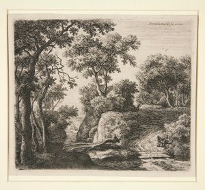 The Plank Bridge by Anthonie Waterloo