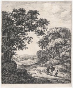 The Departure of Hagar, 17th century by Anthonie Waterloo
