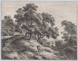 The Rabbit Hunter, 17th Century by Anthonie Waterloo