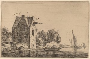 The Sentry Box on the Wall by Anthonie Waterloo