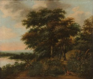 Wooded Landscape by Anthonie Waterloo