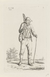 Peasant from the Ardennes with Hoe (Peasants and Peasant Women from the United Kingdom of the Netherlands)