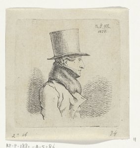 Man with Top Hat by Anthonie Willem Hendrik Nolthenius de Man