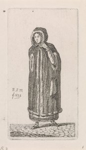 Woman with Cloak (12 Study Figures) by Anthonie Willem Hendrik Nolthenius de Man