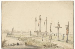 Gallows Field at the Edge of Volewijk by Anthonie van Borssom