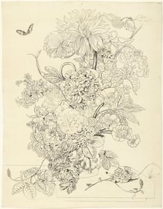 Flower Piece by Anthonie van den Bos