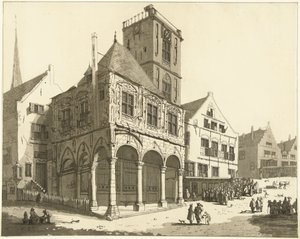 The Old Town Hall of Amsterdam by Anthonie van den Bos