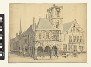 The Old Town Hall of Amsterdam, 1641 by Anthonie van den Bos