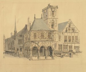 The Old Town Hall of Amsterdam, 1641 by Anthonie van den Bos
