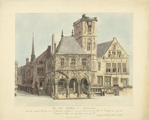 The Old Town Hall of Amsterdam, 1641 by Anthonie van den Bos