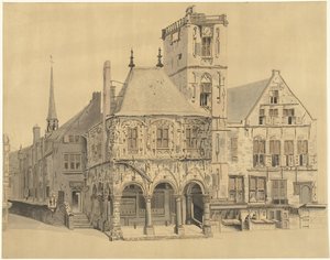 The Old Town Hall of Amsterdam, 1641 by Anthonie van den Bos