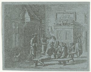 Interior of a Tavern by Anthonie van den Bos