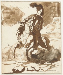 Rider with Dog