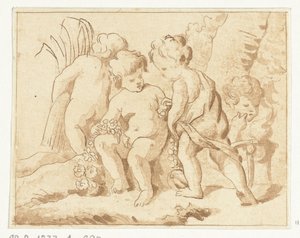Four Seasons Represented by Four Children by Anthonie van den Bos
