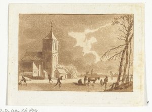 Winter Scene by Anthonie van den Bos