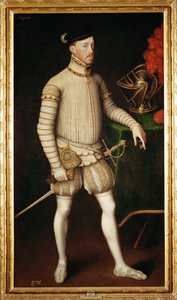 Maximilian II, Son of Emperor Ferdinand I, King of Bohemia, Emperor 1564 by Anthonis van Dashorst (c.1519-1576/77) Mor
