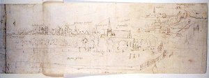 Bruges by Anthonis van den Wyngaerde
