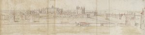 Hampton Court Palace from the North by Anthonis van den Wyngaerde