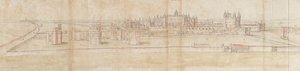 Hampton Court Palace from the North by Anthonis van den Wyngaerde