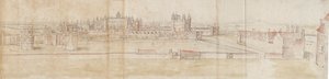 Hampton Court Palace from the North by Anthonis van den Wyngaerde
