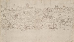 Panorama of London as Seen from Southwark: Billingsgate to Tower Wharf by Anthonis van den Wyngaerde