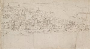 Panorama of London as seen from Southwark: The Tower