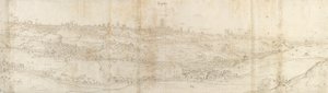 Panoramic View of Segovia from the East by Anthonis van den Wyngaerde