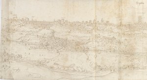 Panoramic View of Segovia from the East, c1560-1570 by Anthonis van den Wyngaerde