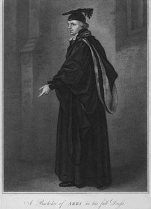 A Bachelor of Arts in his full Dress, 1796 by Anthony Cardon