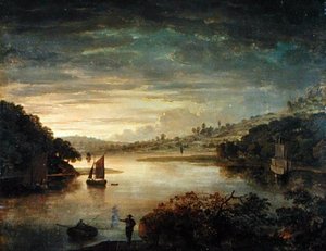 A View on the River Neath in Glamorganshire by Anthony Devis